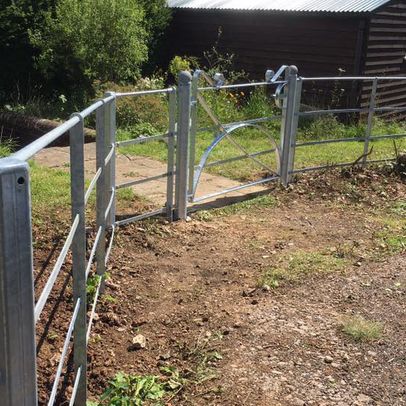 Estate fencing and gates that we erected.