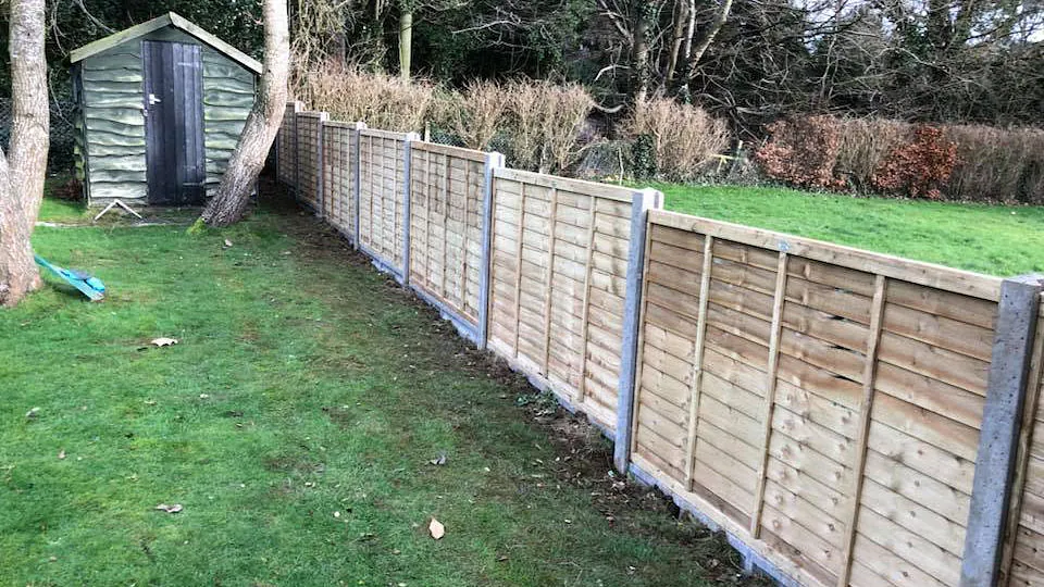 Fence panels and posts that we pressure treated.