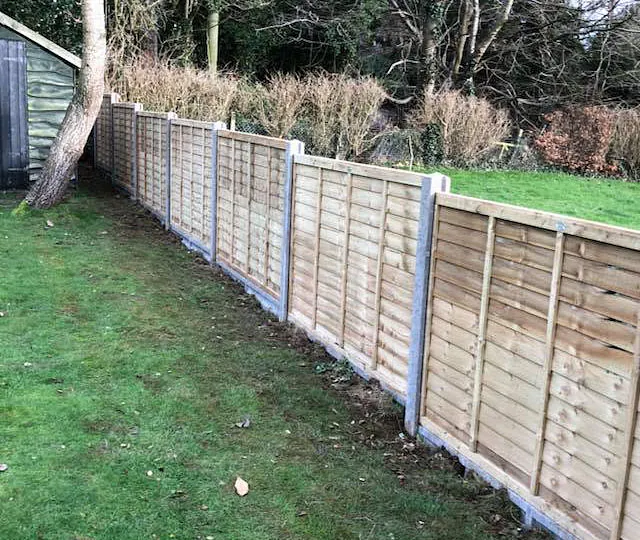 Fence panels and posts that we pressure treated.