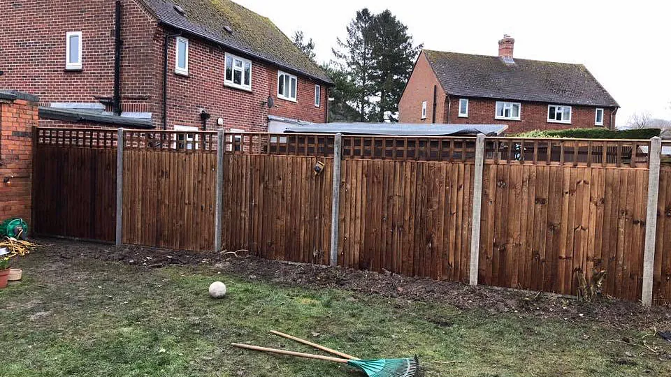Closeboard panels we installed.