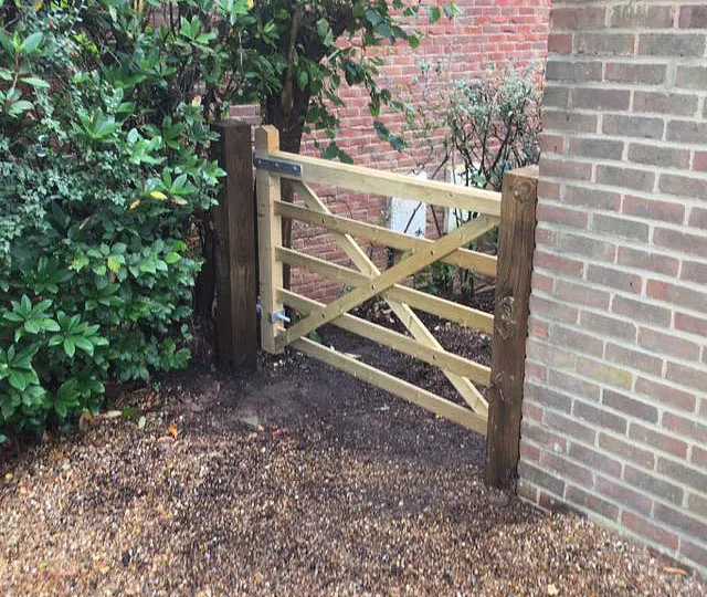 5 bar field gate that we installed.