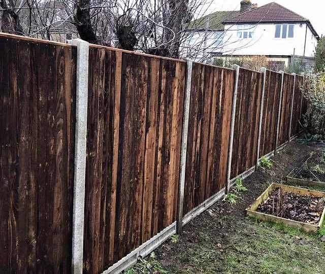 A customers fence we erected that has close boards.
