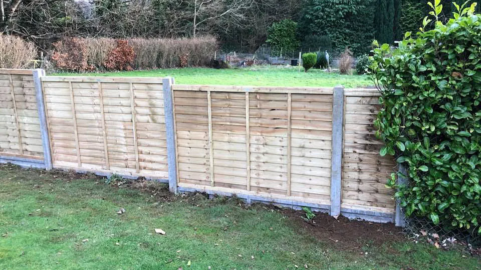 A customers fence that we pressure treated.