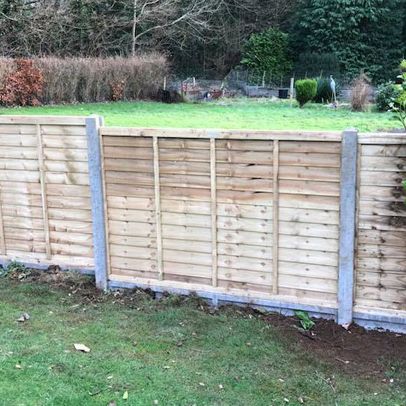 A customers fence that we pressure treated.