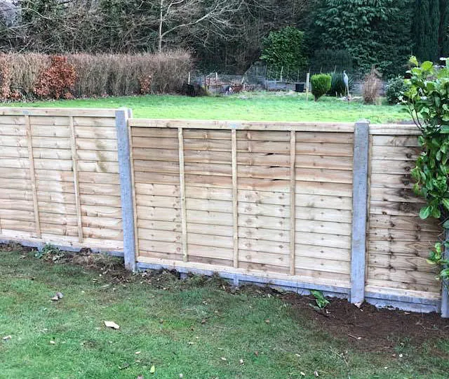 A customers fence that we pressure treated.