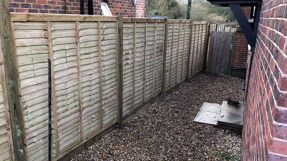 Fence panels that we pressure treated.