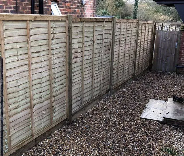 Fence panels that we pressure treated.