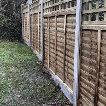Fence panels that we pressure treated.