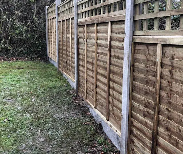 Fence panels that we pressure treated.