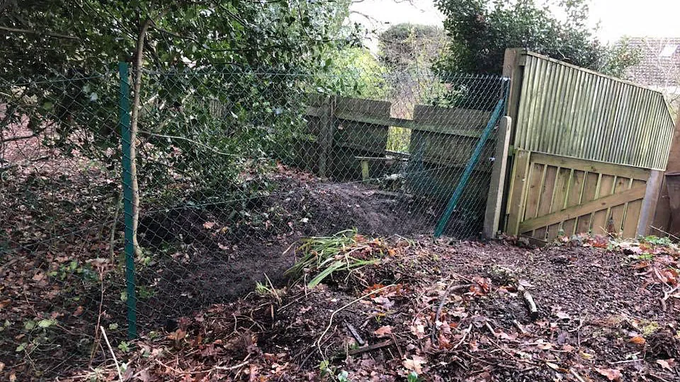 5ft high chain fence that we erected for a customer.