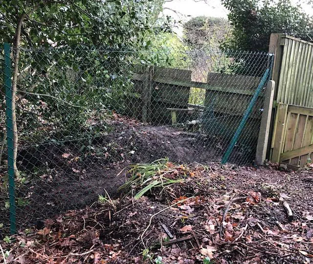 5ft high chain fence that we erected for a customer.
