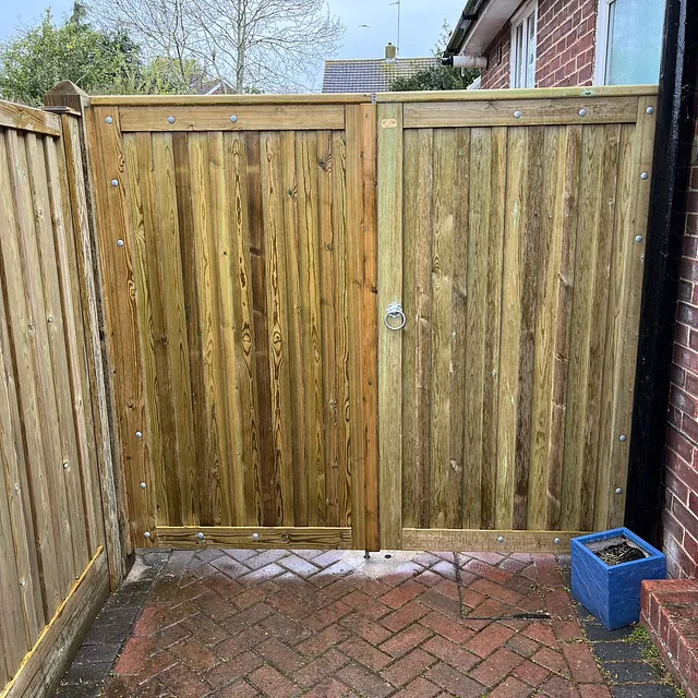 New fence and gate