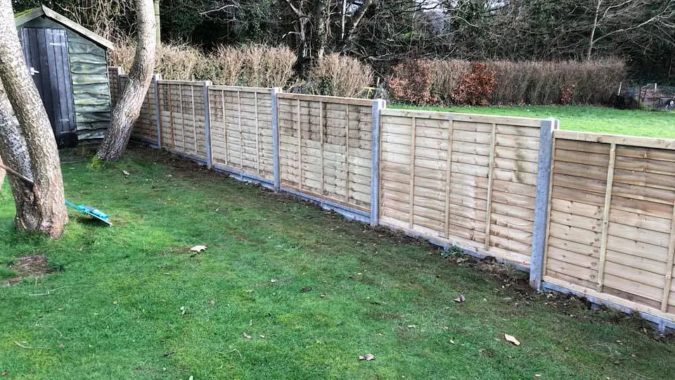 A fence that we pressure treated.