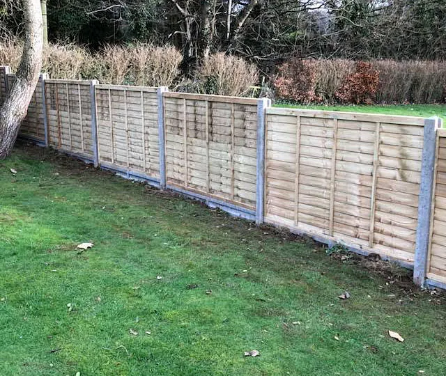 A fence that we pressure treated.