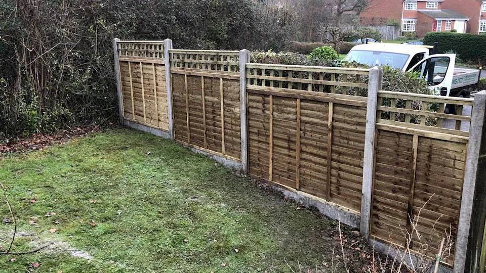 A fence that we pressure treated.