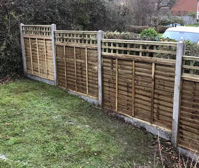A fence that we pressure treated.